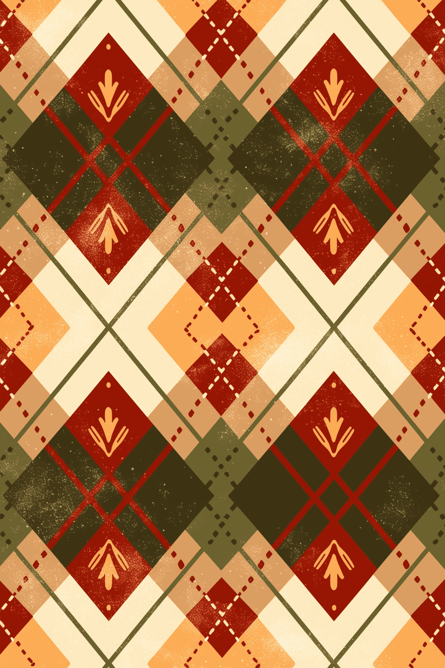 Christmas 747 original repeating artwork