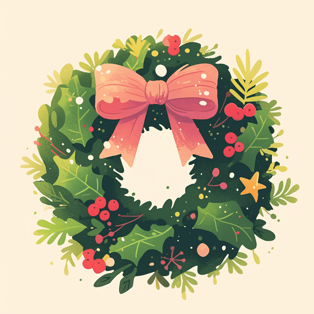 Christmas Wreath 171 original repeating artwork