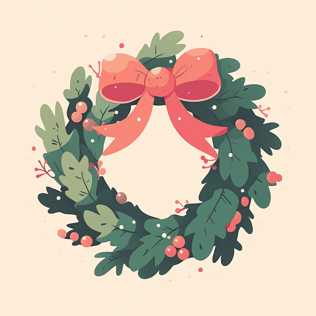Christmas Wreath 218 original repeating artwork