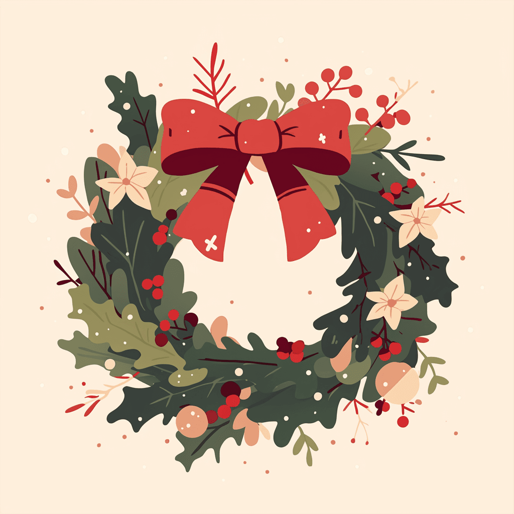 Christmas Wreath 170 original repeating artwork
