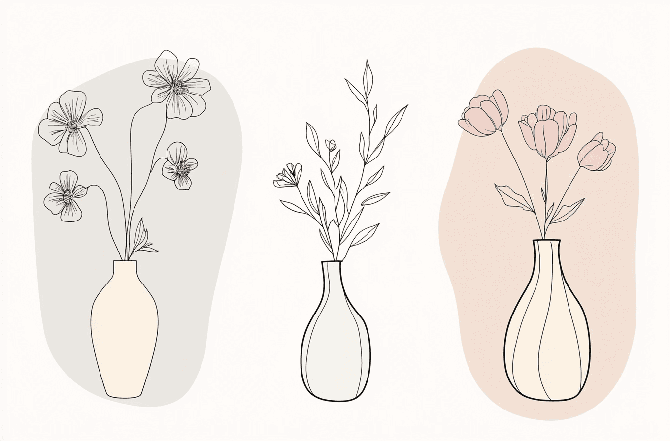 Vase Dash original repeating artwork