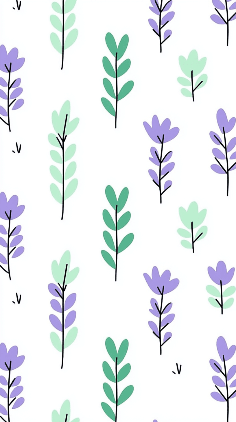 Leaves Kick original repeating artwork