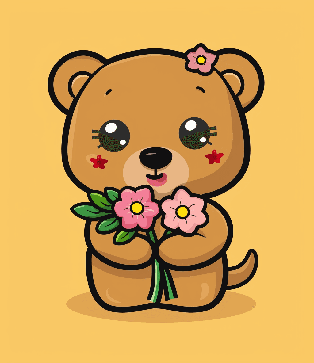 Bear Bold original repeating artwork