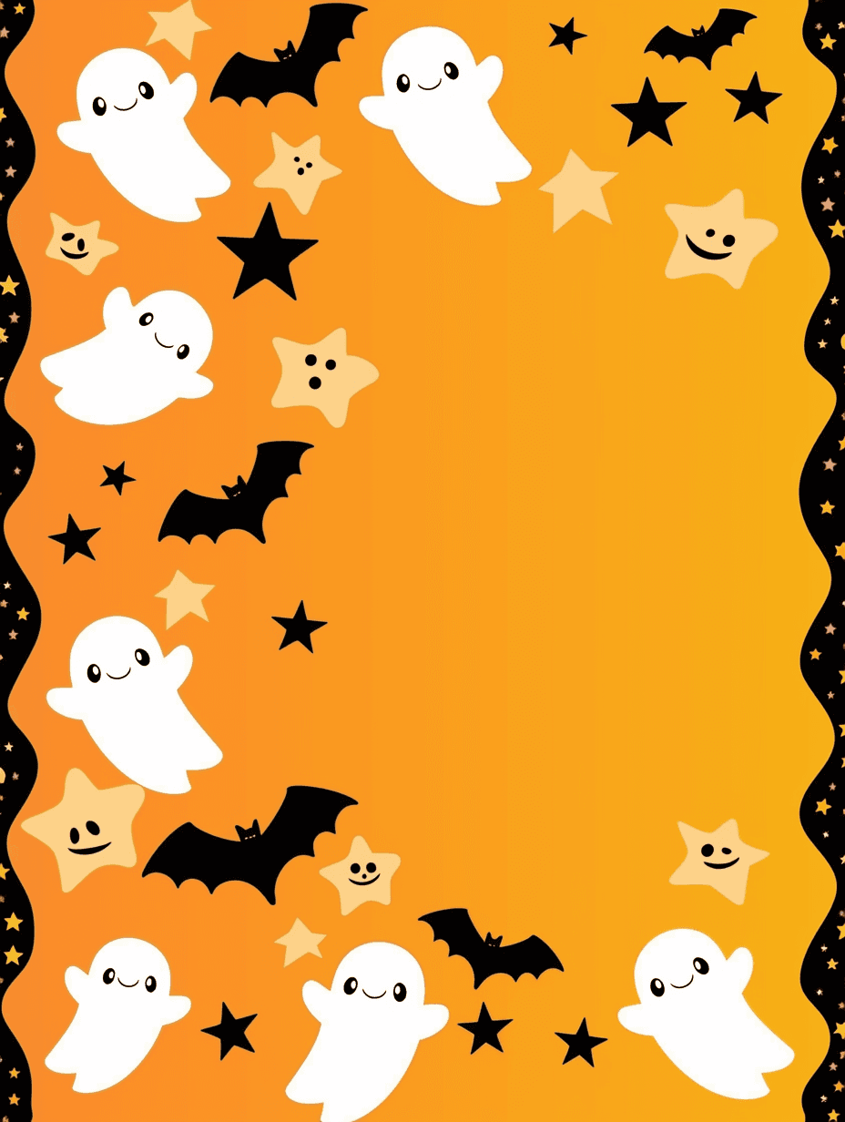 Halloween Ghost 747 original repeating artwork