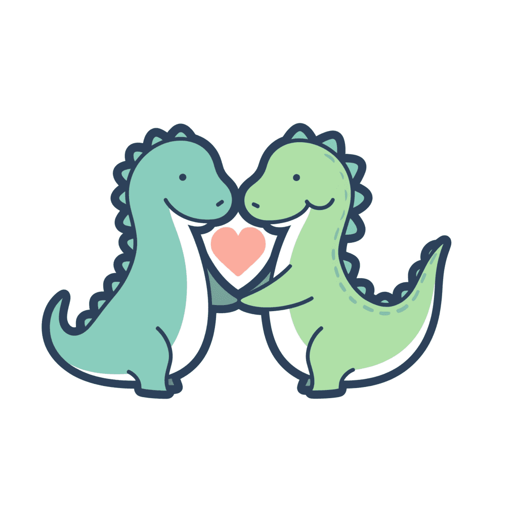 Dinosaur Parade original repeating artwork