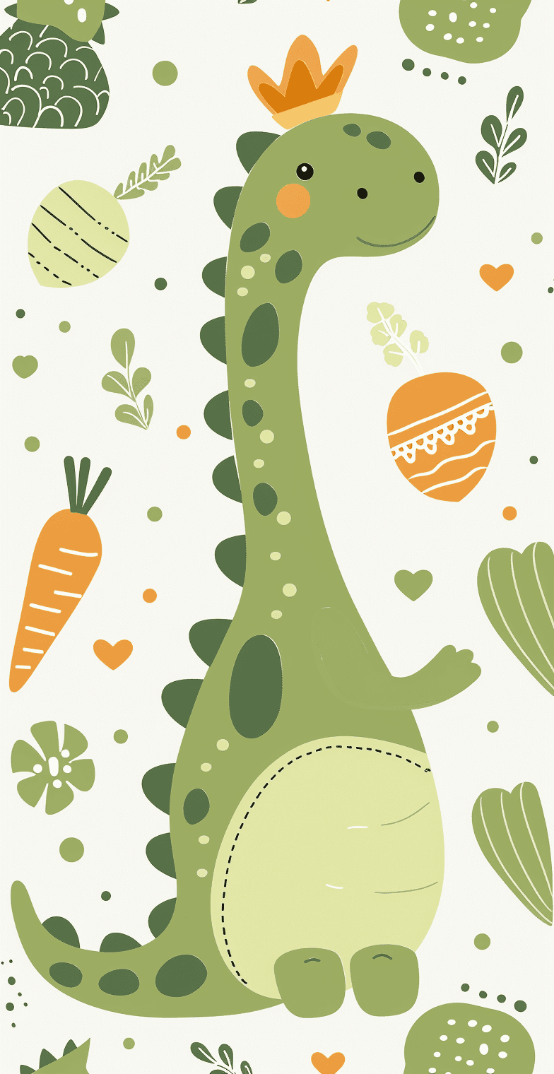 Dinosaur Tune original repeating artwork