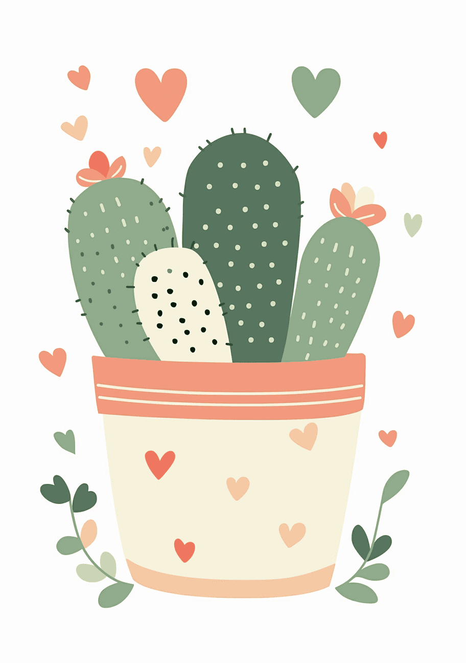 Cactus Crew original repeating artwork