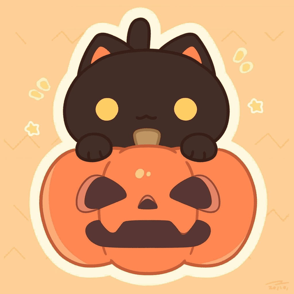 Halloween Pumpkin 404 original repeating artwork