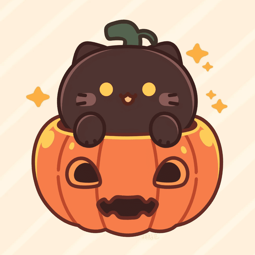 Halloween Pumpkin 134 original repeating artwork