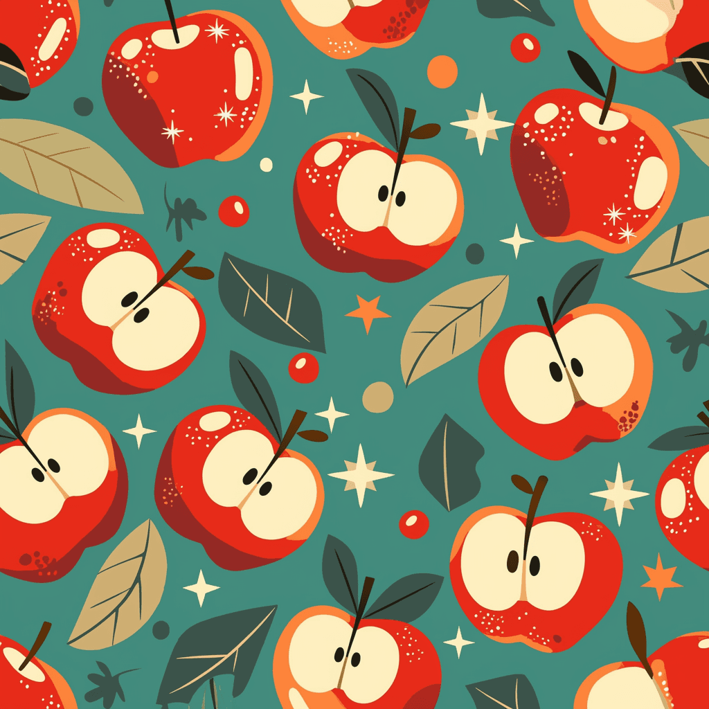 Halloween Apple original repeating artwork
