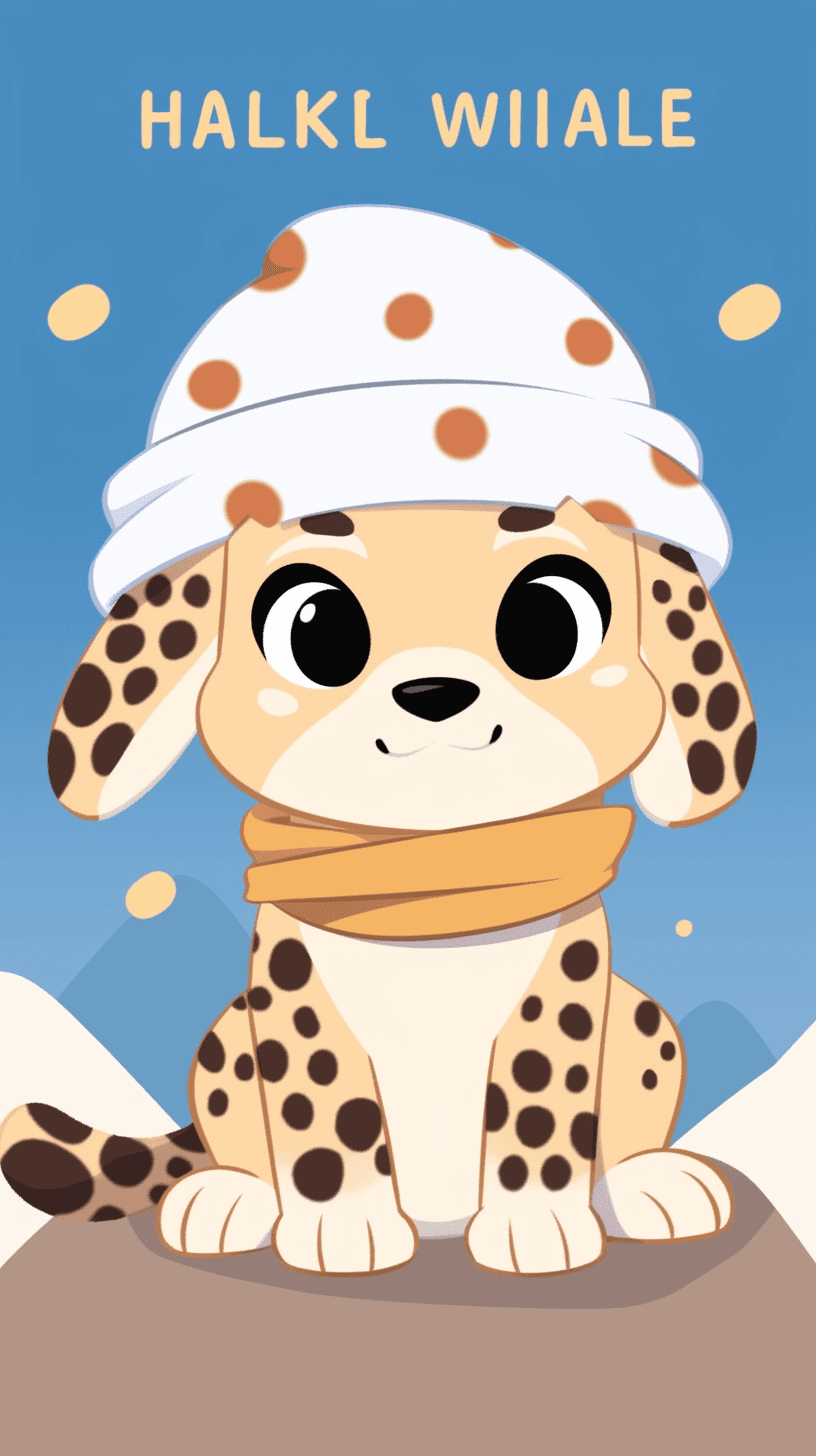 Puppy Pop original repeating artwork