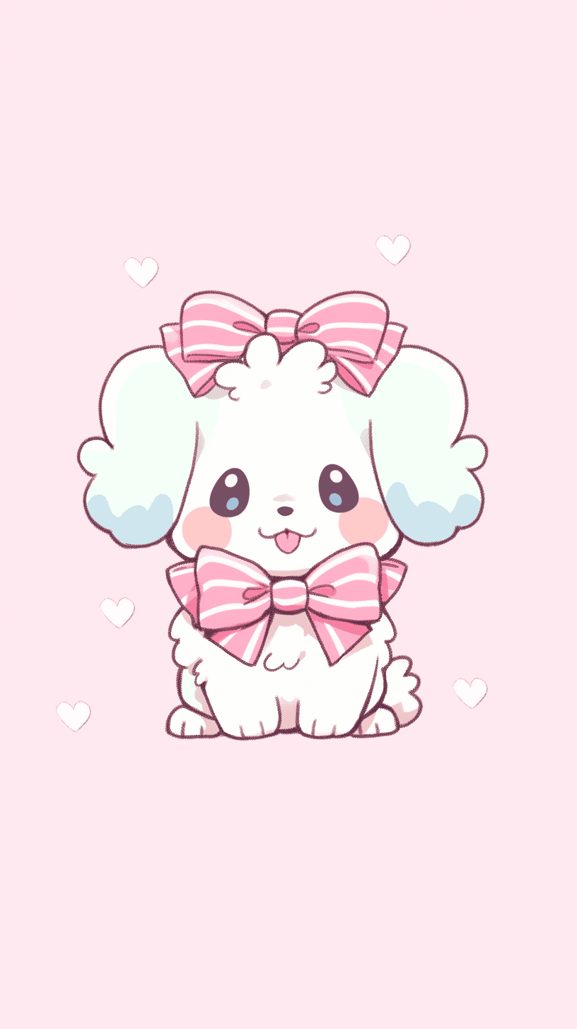 Puppy Echo original repeating artwork