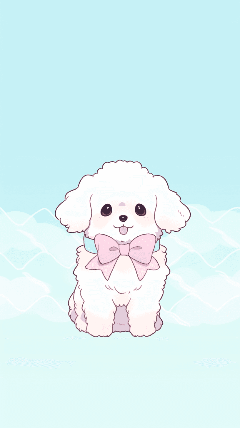 Puppy Amber original repeating artwork