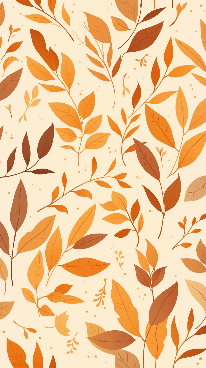 Halloween Leaves Club original repeating artwork