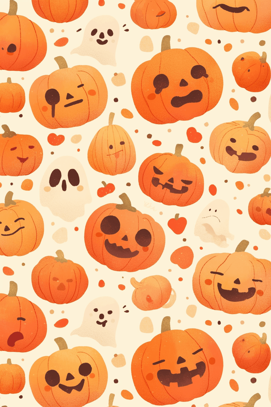 Halloween Pumpkin 328 original repeating artwork
