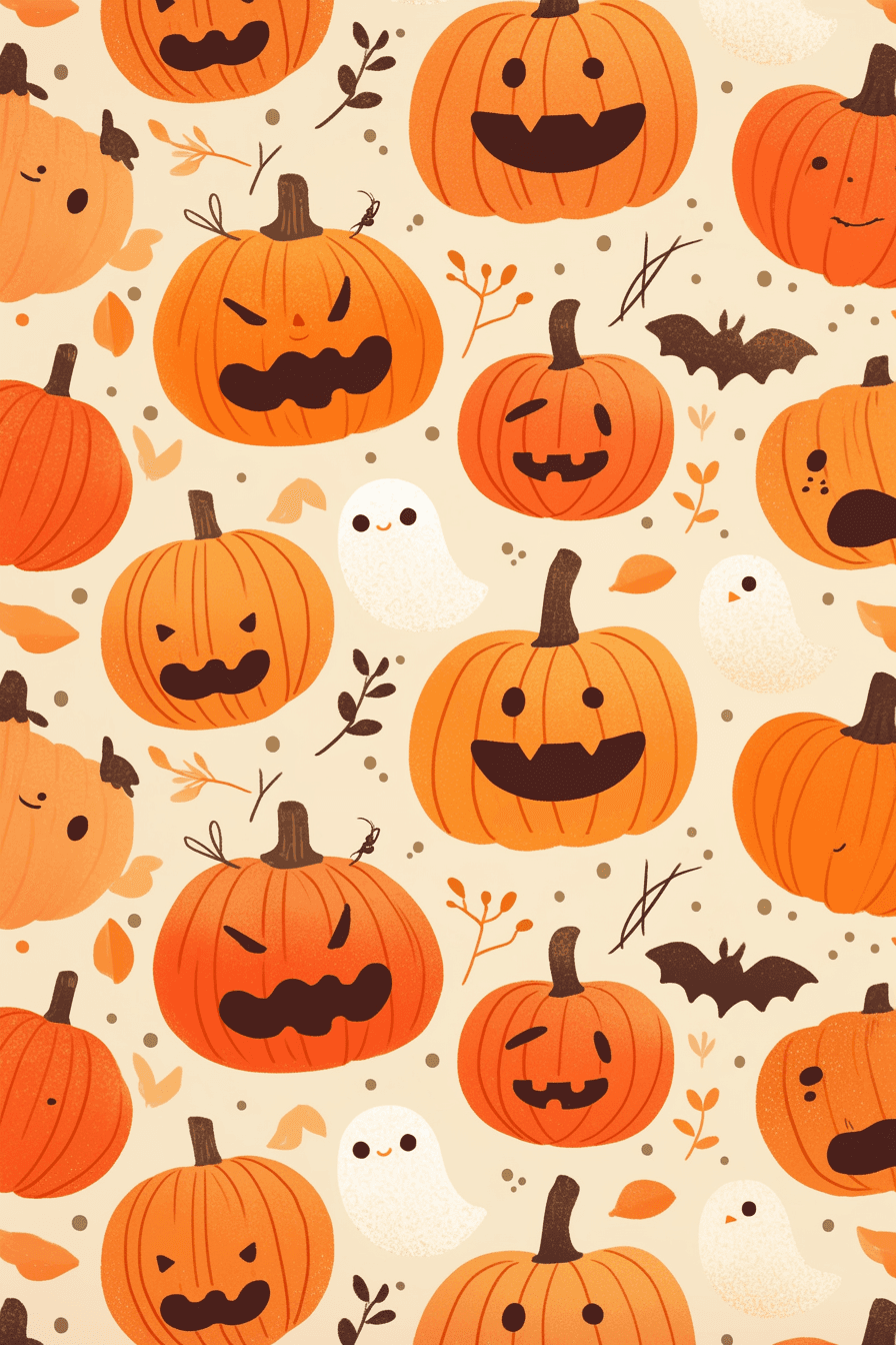 Halloween Pumpkin 469 original repeating artwork