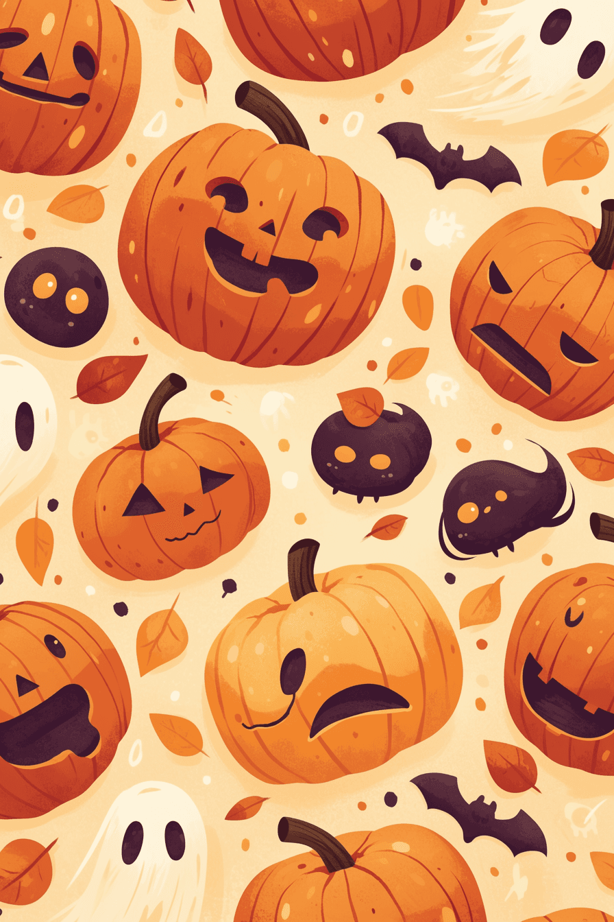 Halloween Pumpkin 245 original repeating artwork