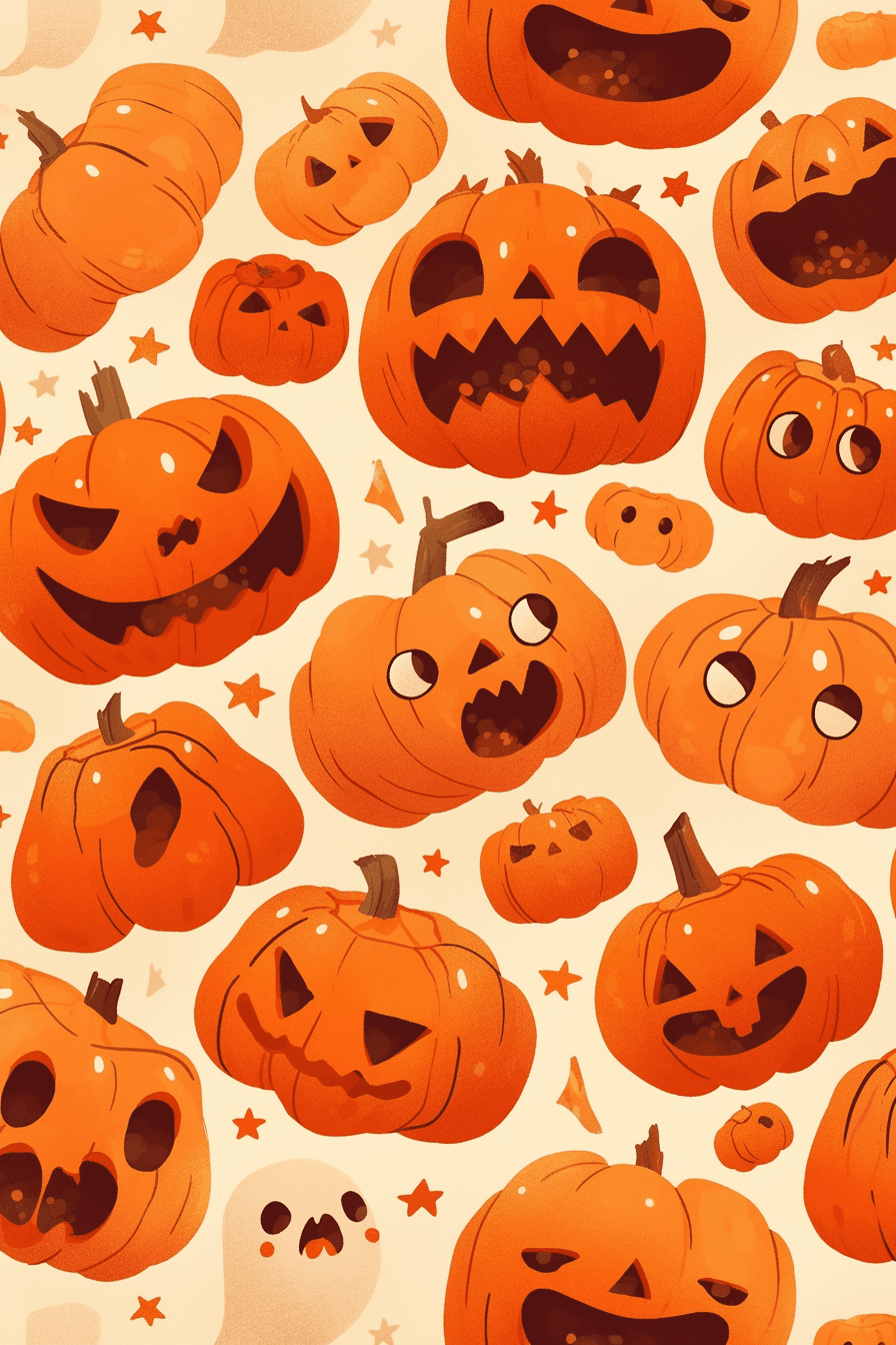Halloween Pumpkin 146 original repeating artwork