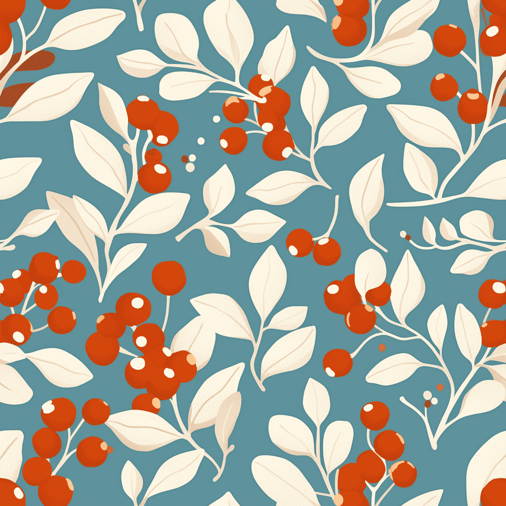 Cherry Sunlit original repeating artwork
