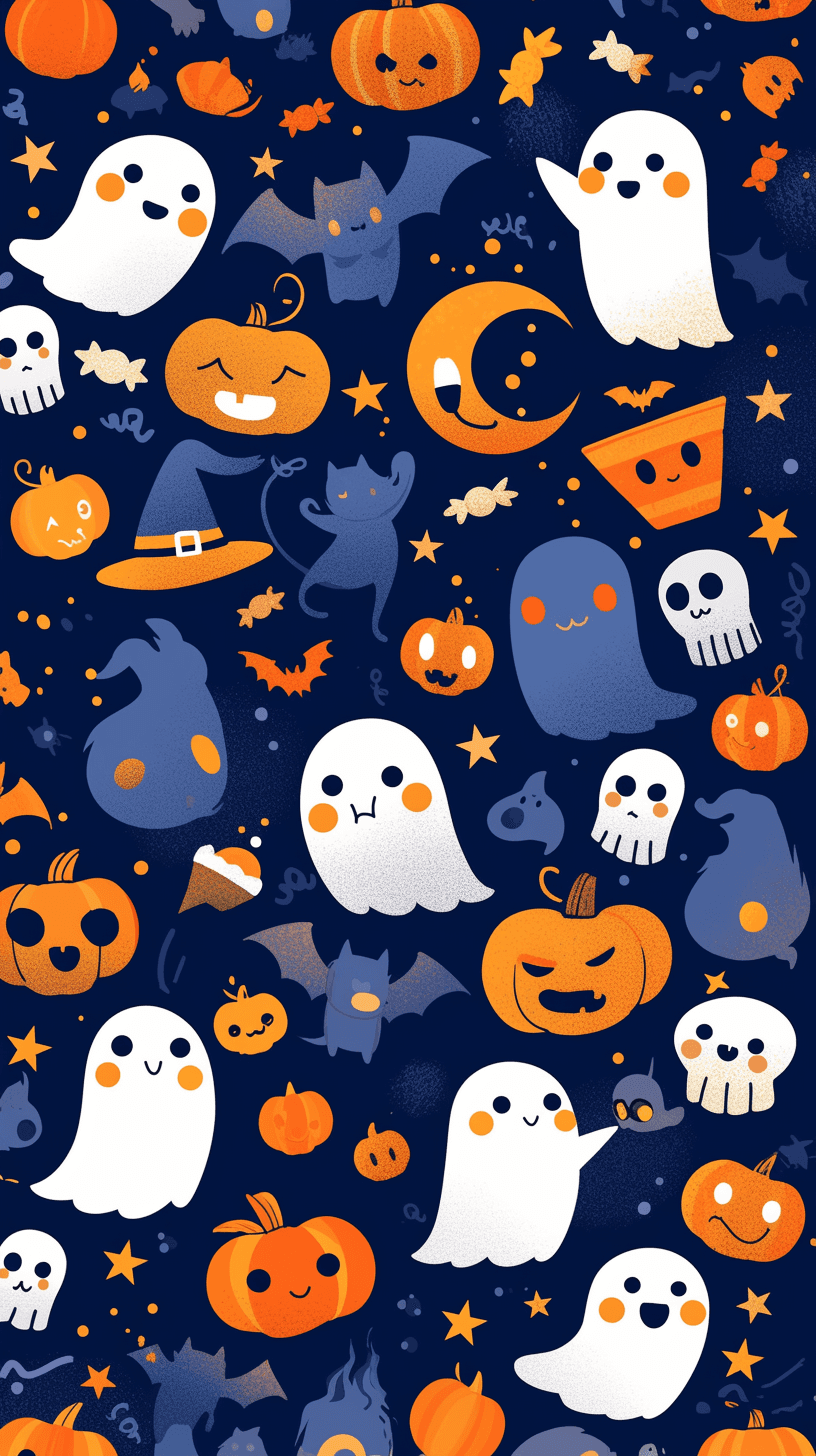 Halloween Ghost 650 original repeating artwork