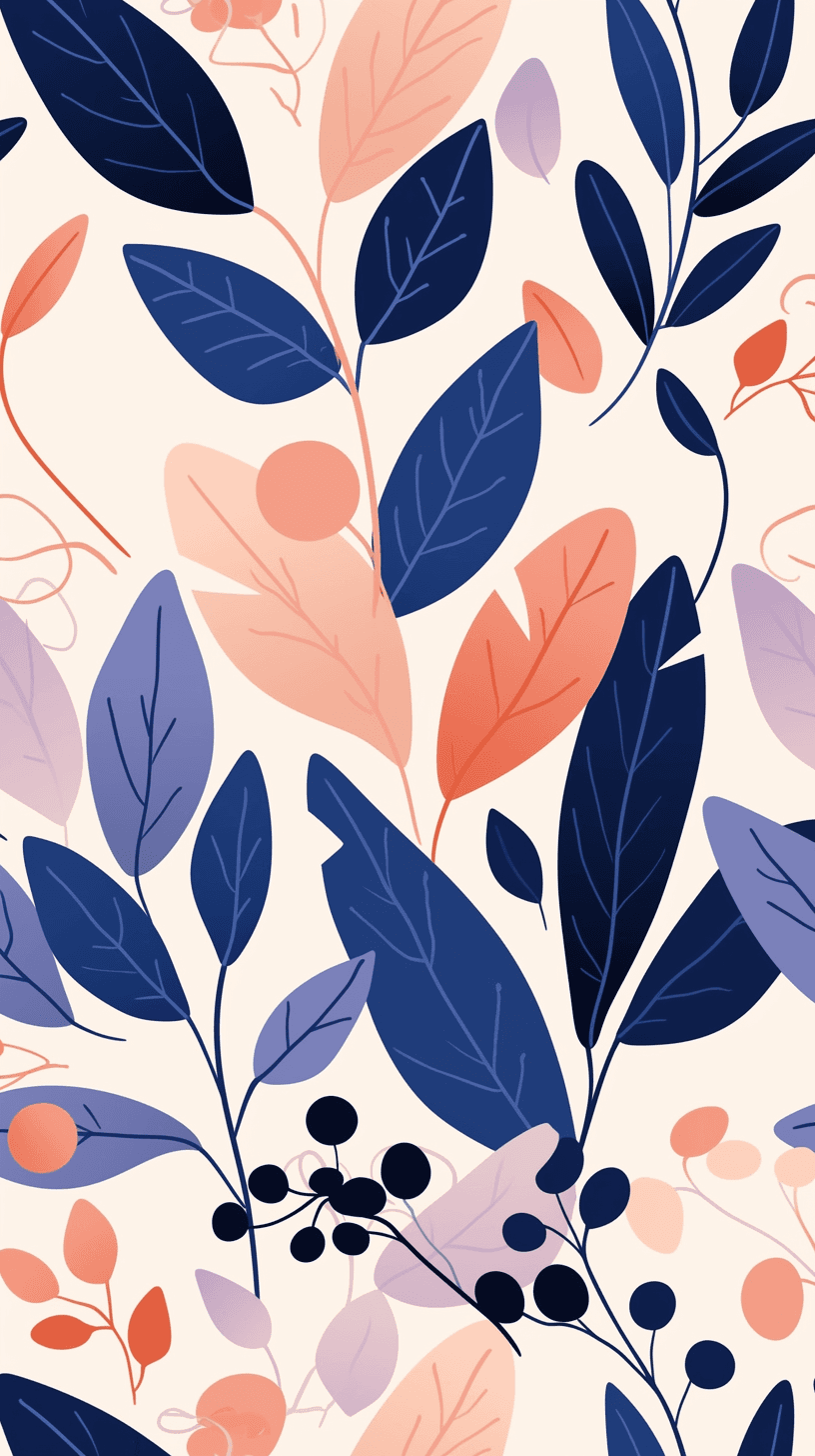 Leaves Beats original repeating artwork