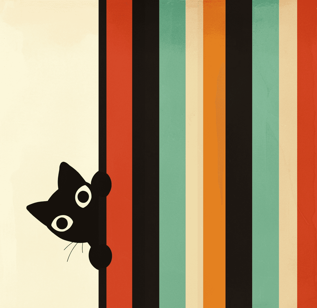 Cat 086 original repeating artwork
