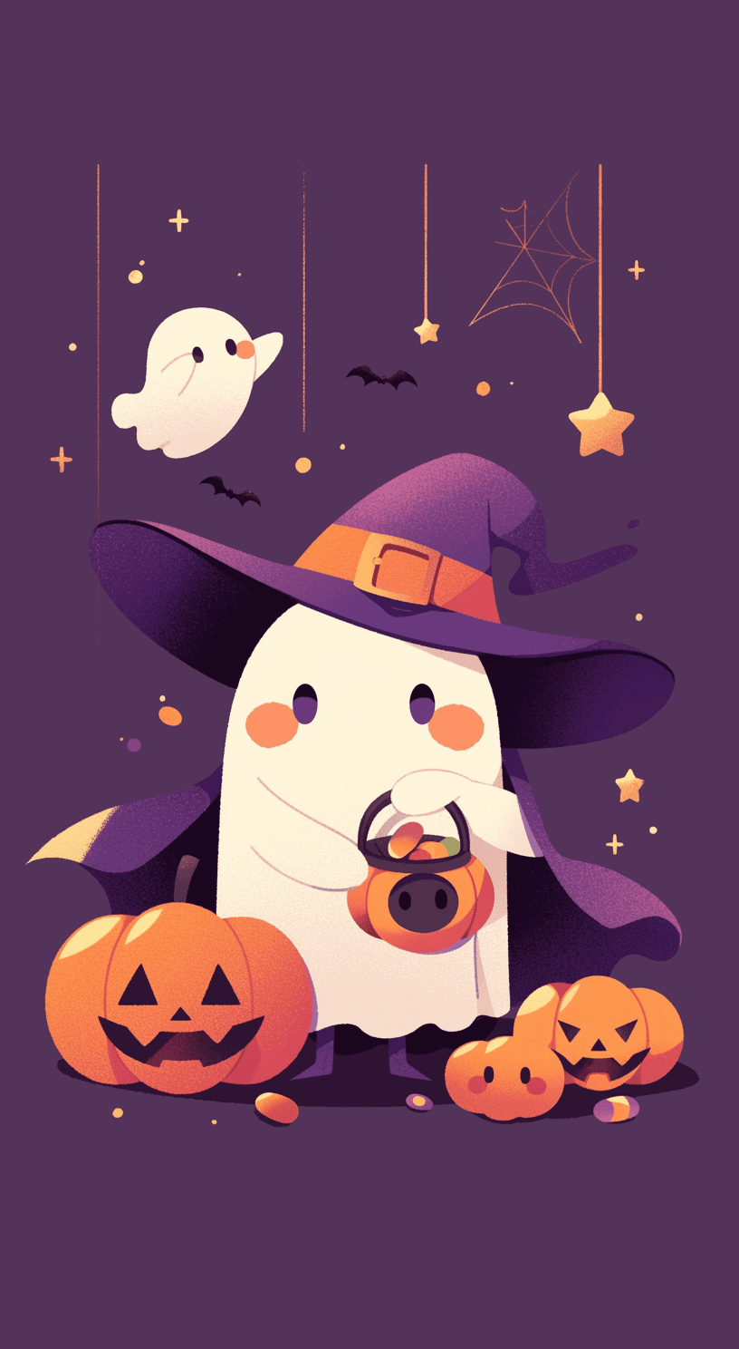Halloween Ghost 1656 original repeating artwork