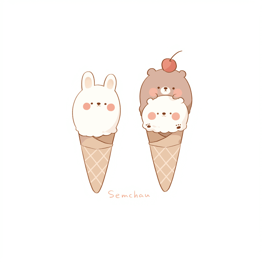 Ice Cream Pastel original repeating artwork