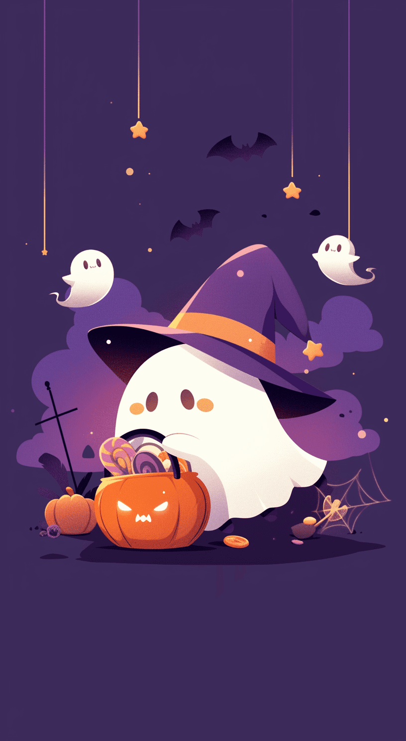 Halloween Ghost Coast original repeating artwork