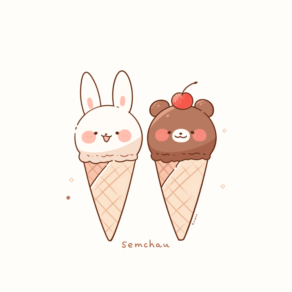 Ice Cream Tune original repeating artwork
