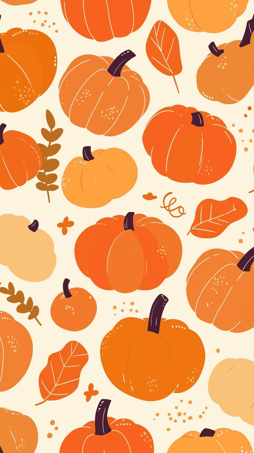 Halloween Pumpkin 107 original repeating artwork