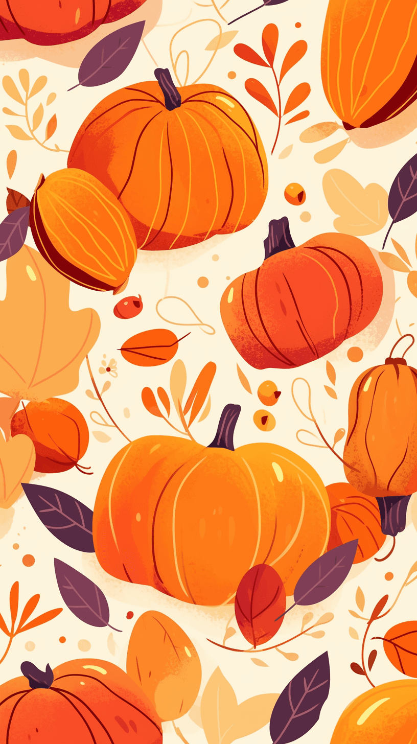 Halloween Pumpkin Rest original repeating artwork