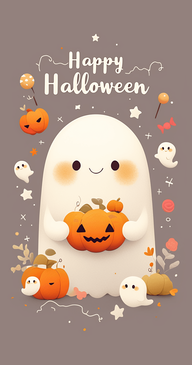 Halloween Ghost 1230 original repeating artwork