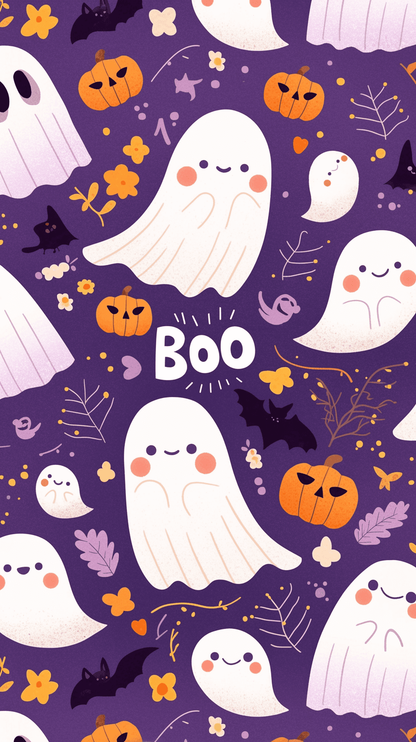 Halloween Ghost 1264 original repeating artwork