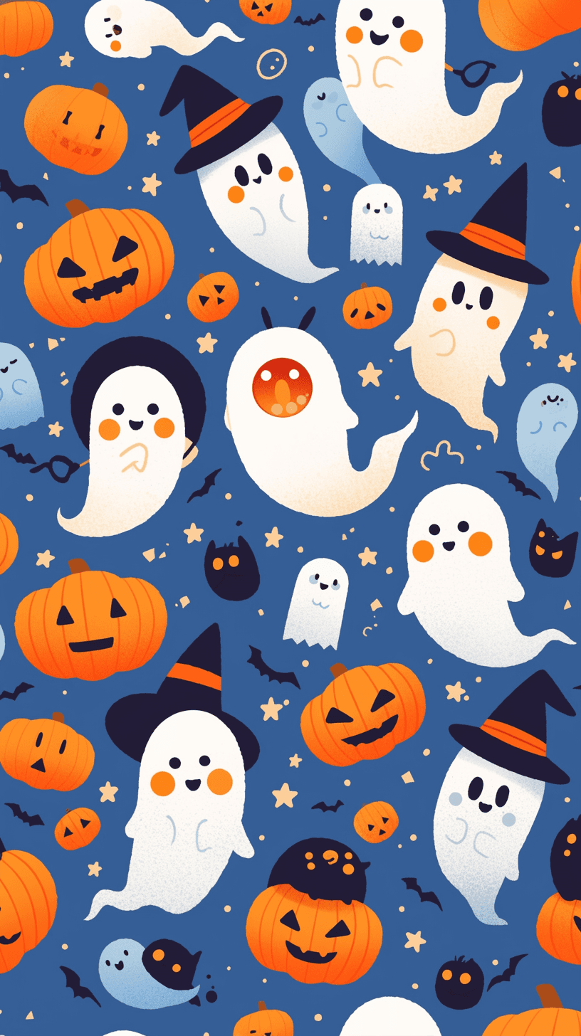 Halloween Ghost 591 original repeating artwork