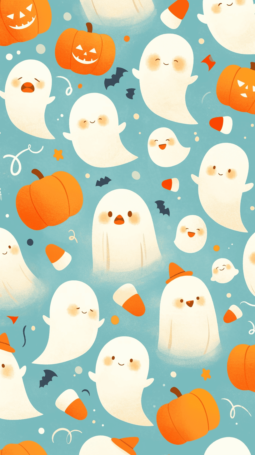 Halloween Ghost 186 original repeating artwork
