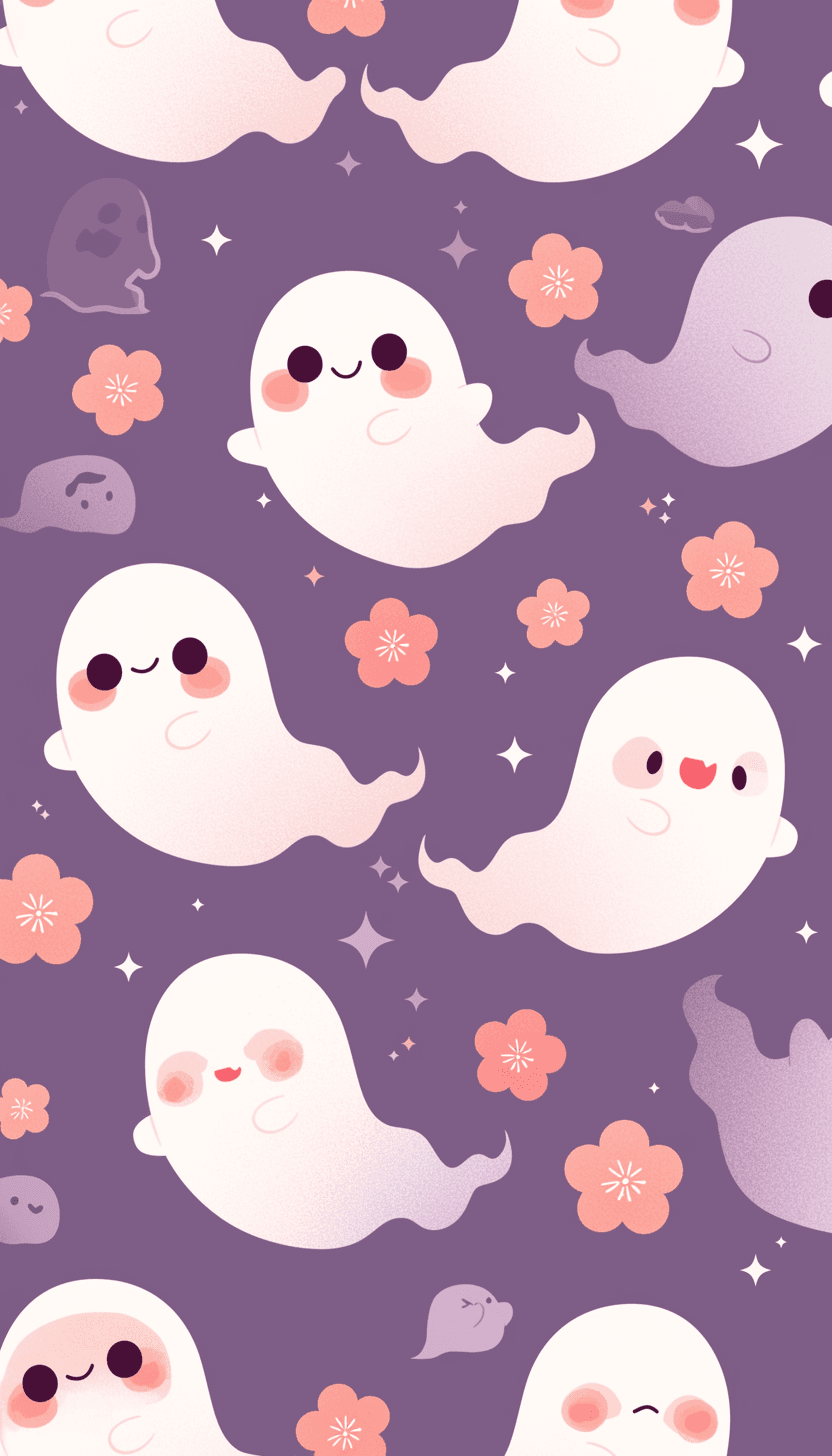 Halloween Ghost 1554 original repeating artwork