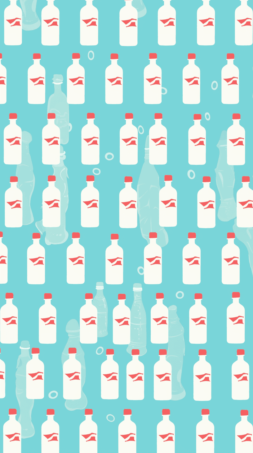 Bottle original repeating artwork
