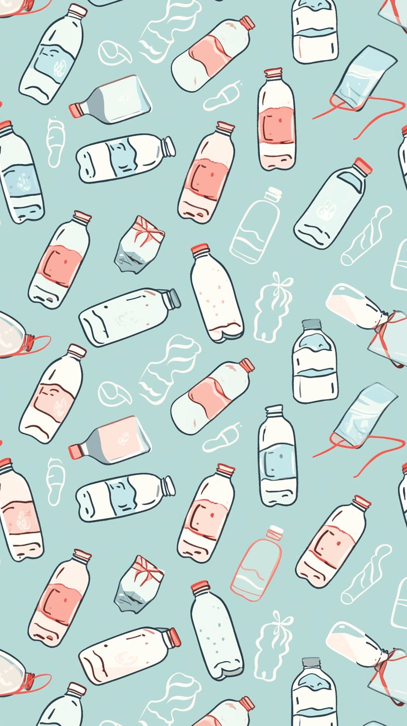 Bottle Club original repeating artwork