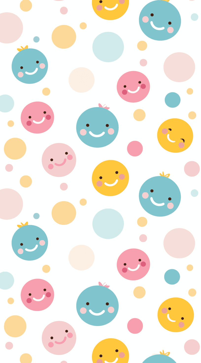 Smiley Picnic original repeating artwork