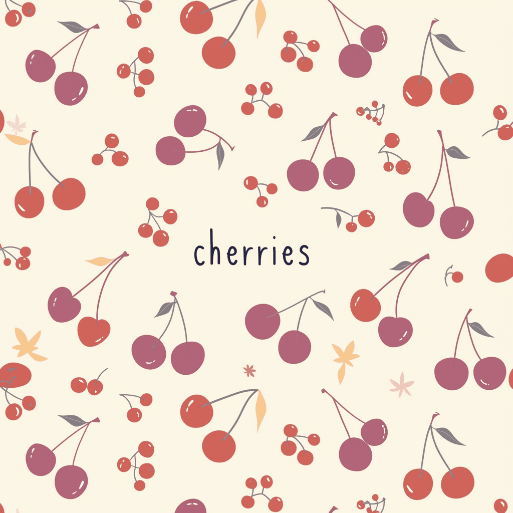 Cherry Midnight original repeating artwork