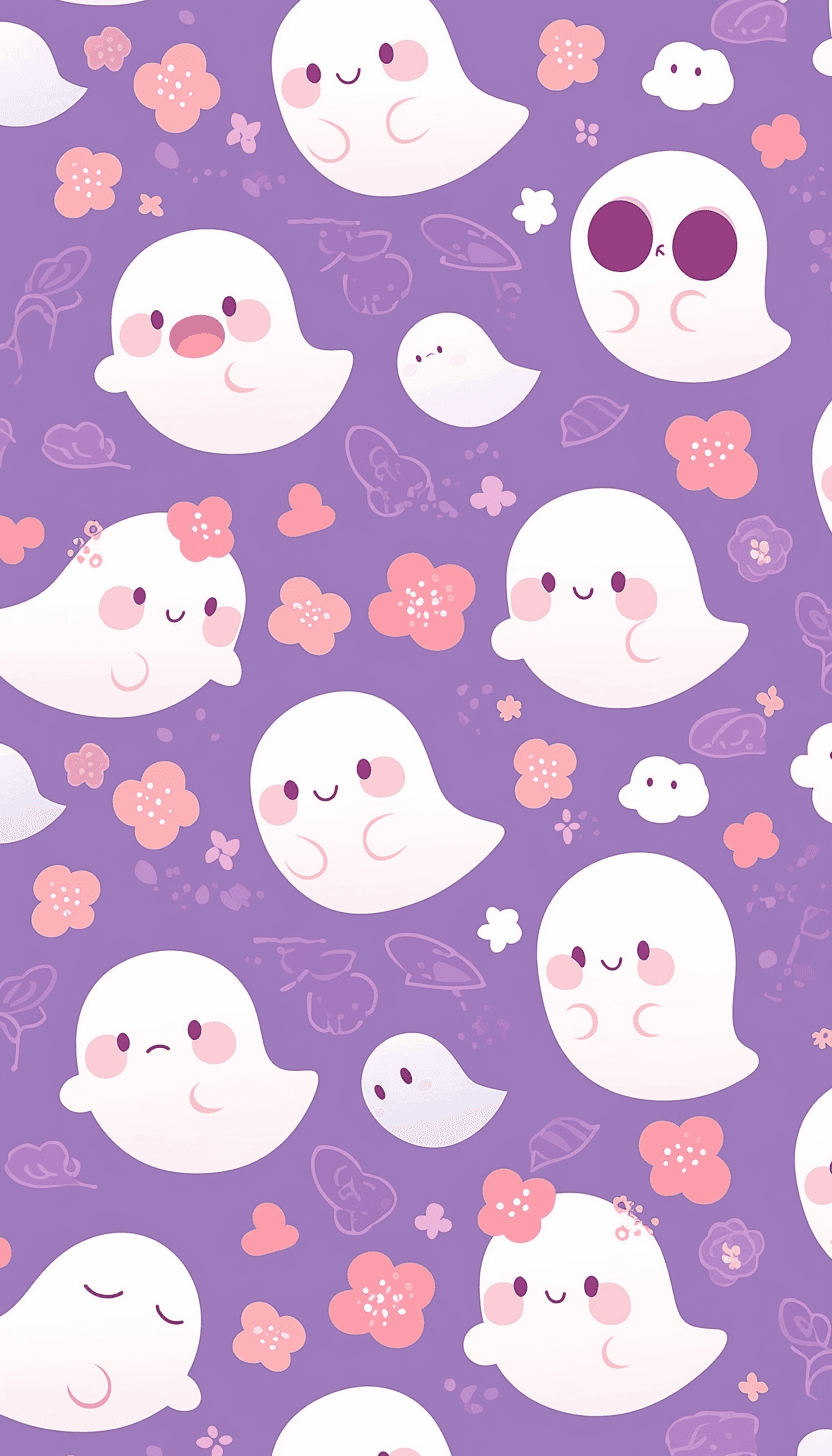 Halloween Ghost West original repeating artwork