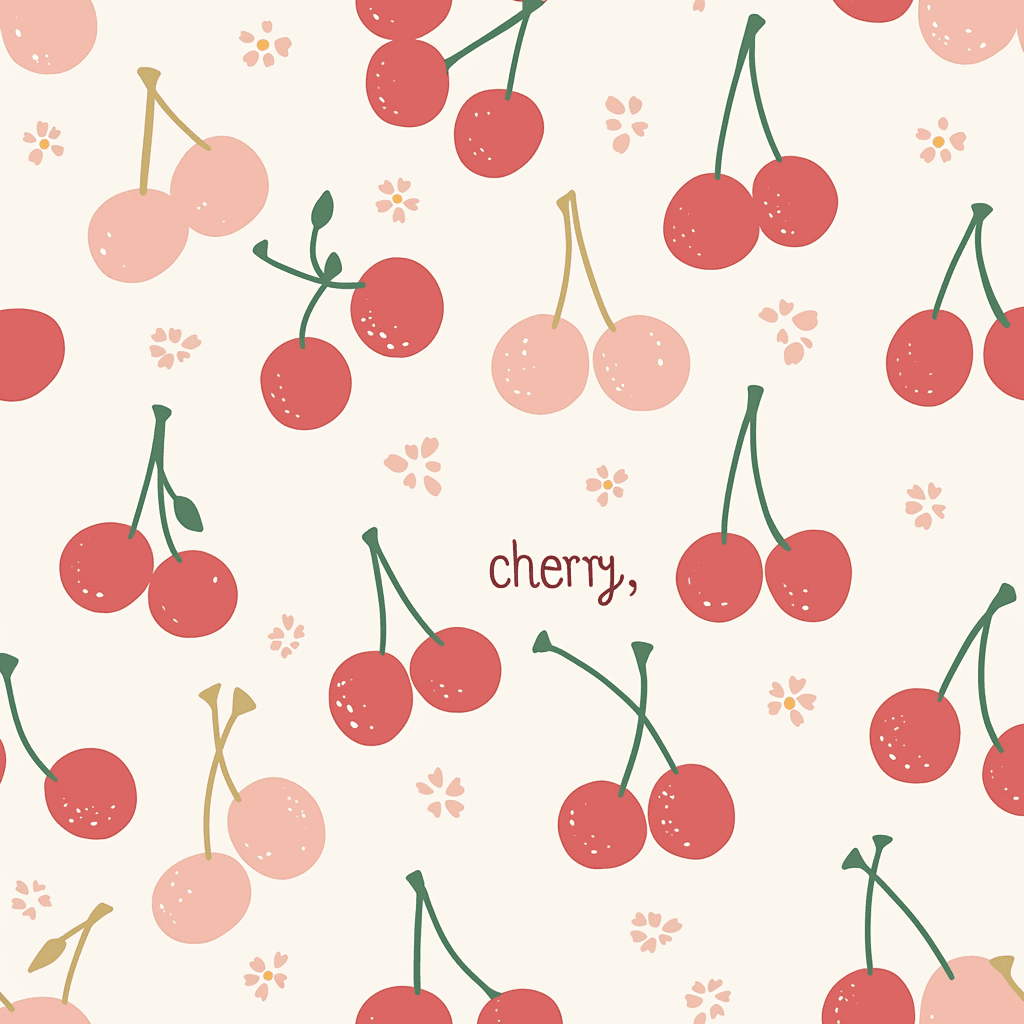 Cherry Dawn original repeating artwork