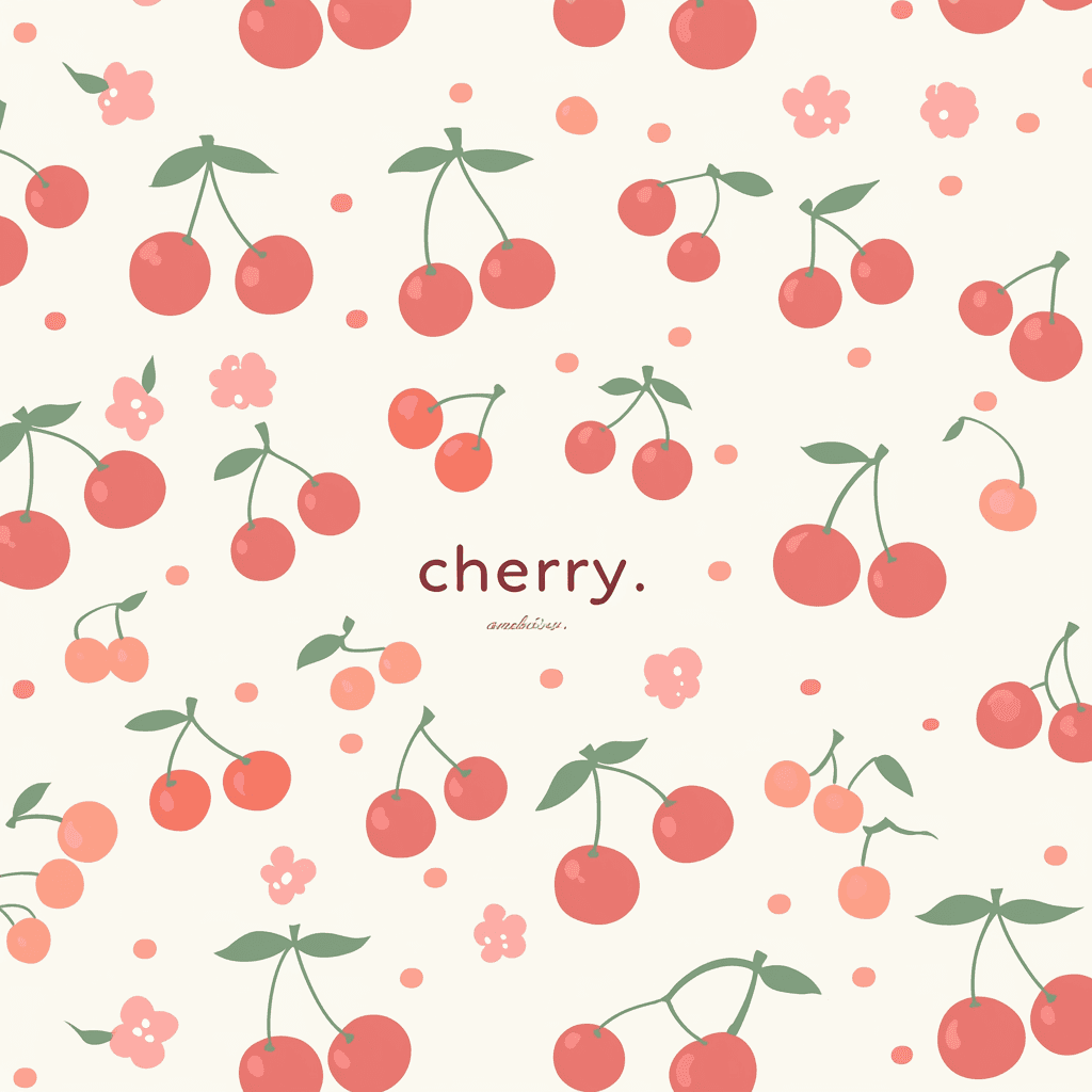 Cherry Dusk original repeating artwork
