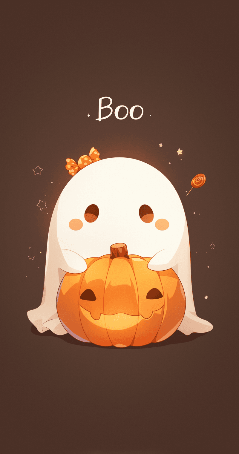 Halloween Ghost 1580 original repeating artwork