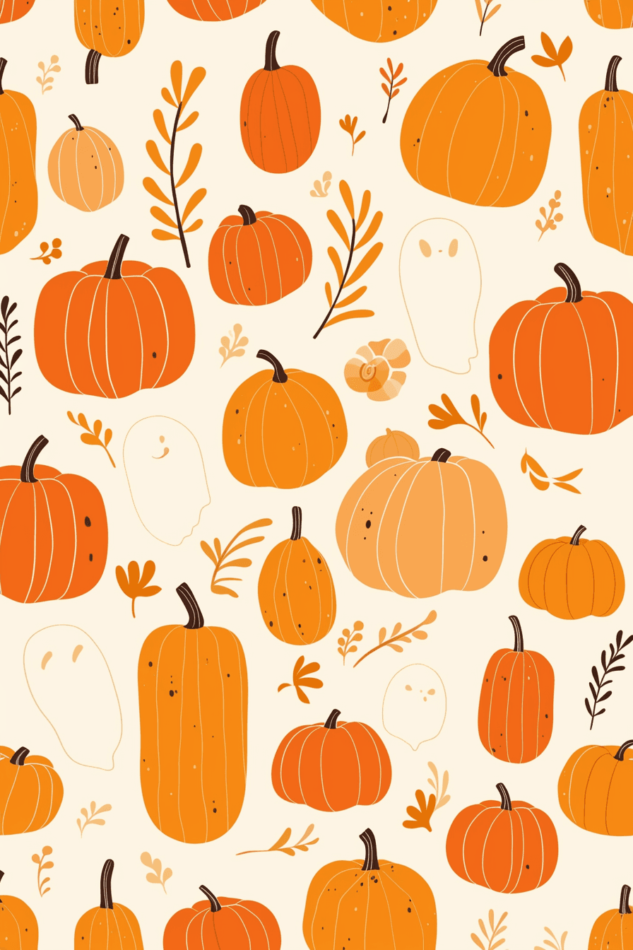 Halloween Pumpkin 267 original repeating artwork