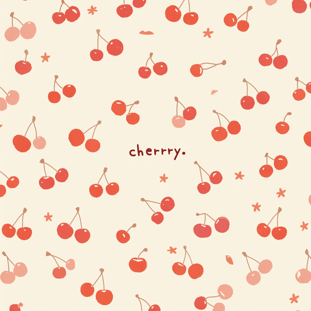 Cherry Bright original repeating artwork