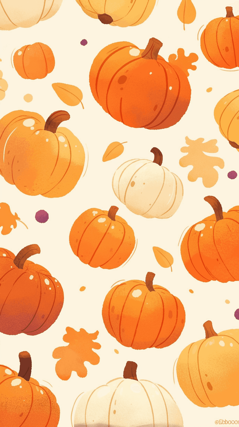 Halloween Pumpkin 160 original repeating artwork
