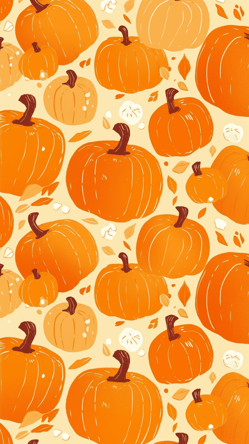 Halloween Pumpkin 161 original repeating artwork