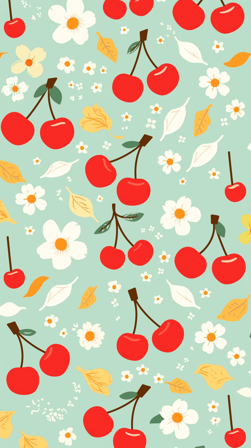 Cherry Mono original repeating artwork